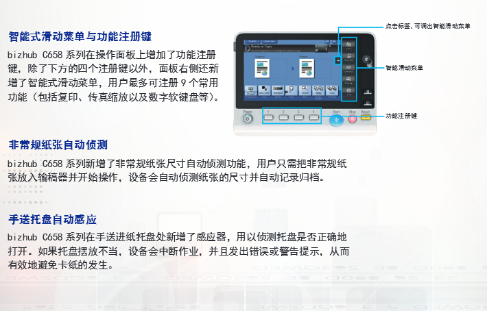 柯尼卡美能達(dá)彩色復(fù)印機(jī)C658人性設(shè)計(jì)再升級-科頤辦公 柯尼卡美能達(dá)彩色復(fù)印機(jī)C658人性設(shè)計(jì)再升級-科頤辦公
